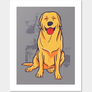 golden retriever Shirt Posters and Art